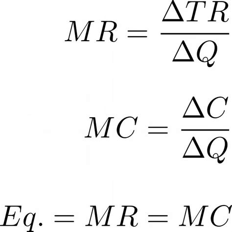 mu vs mc x equation